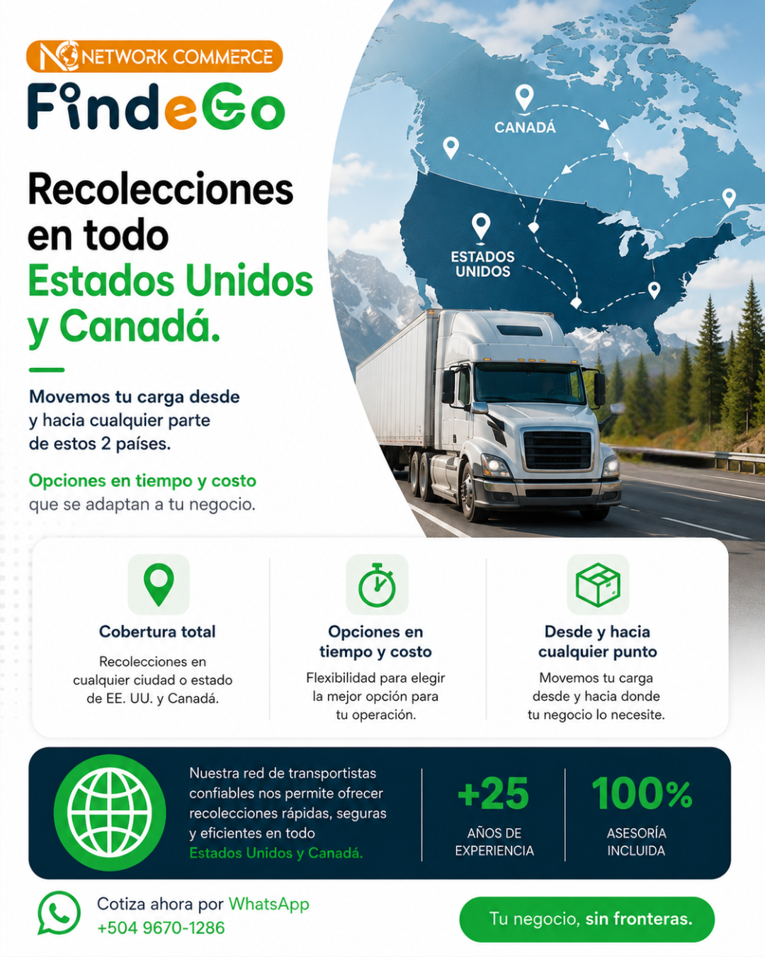 Transporte terrestre camión logística